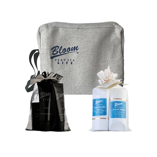 Bloom Dead Sea Life 2-in-1 gift set, Organza Kit for women and Men's Kit for men, perfect for self-care.