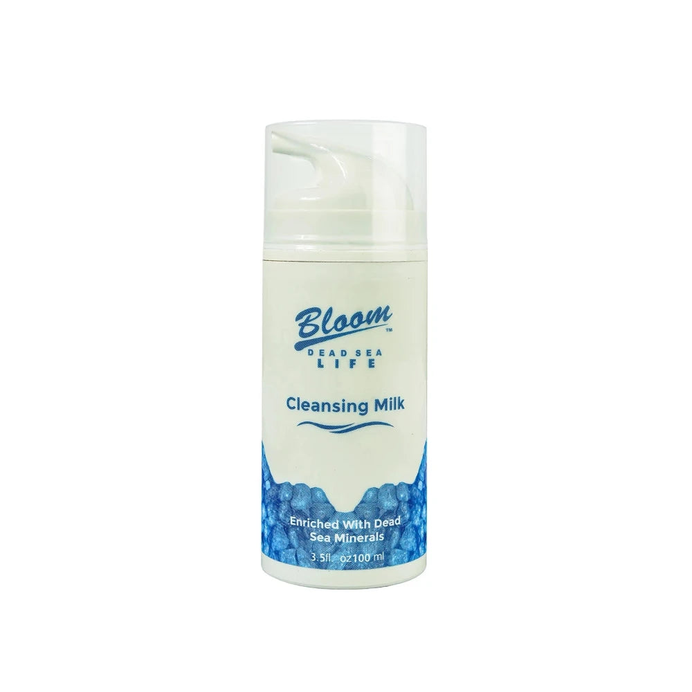 Nourishing Dead Sea Cleansing Milk by Bloom - Removes makeup and impurities while soothing and moisturizing the skin.