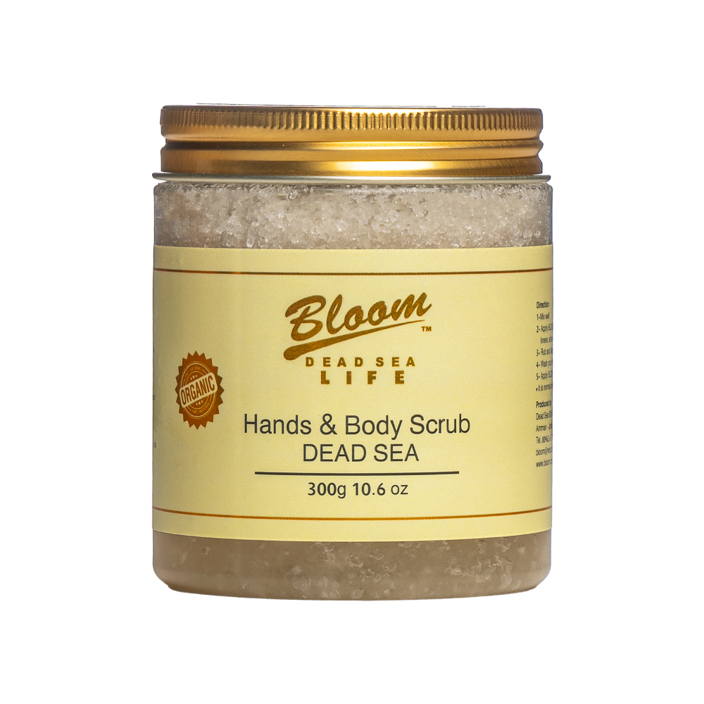 Organic Dead Sea Body Scrub - Gently exfoliates and revitalizes skin with natural minerals for a smooth, glowing finish.