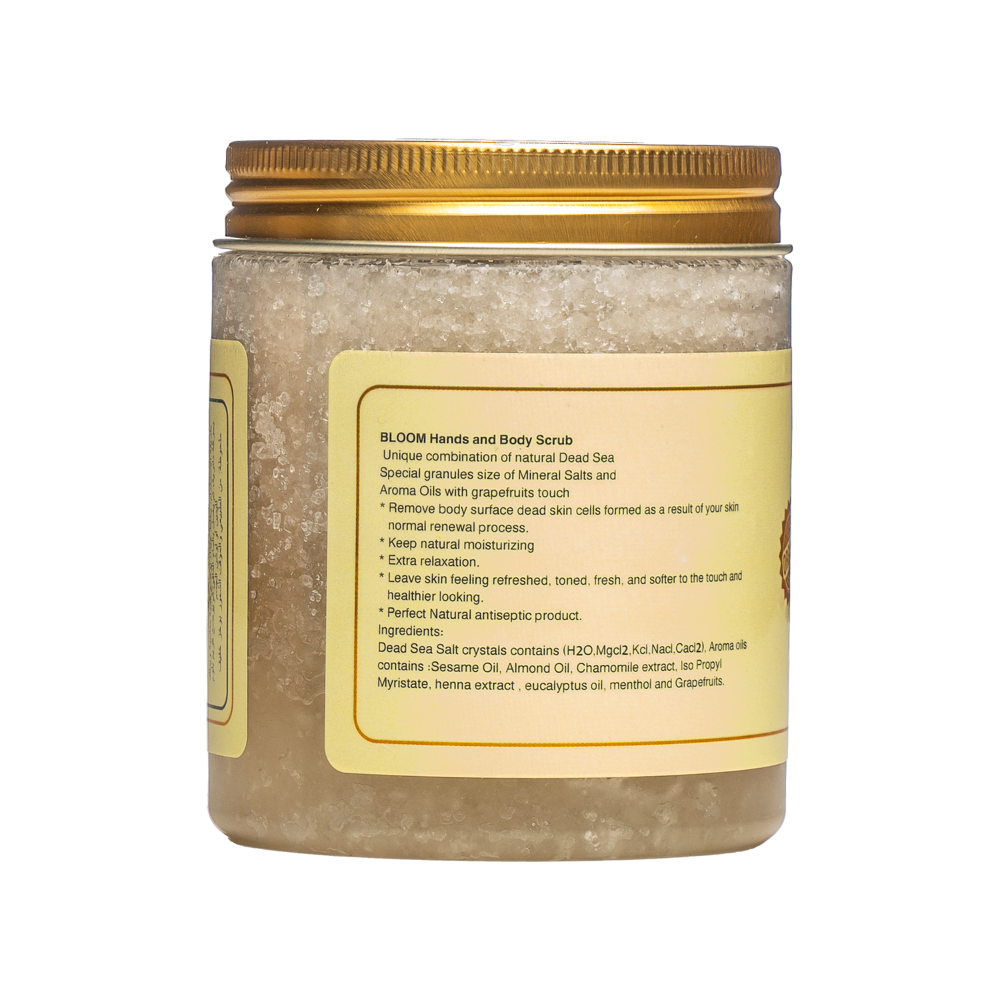 Dead Sea Body Scrub - Organic blend of minerals and natural ingredients to refresh and rejuvenate skin texture.