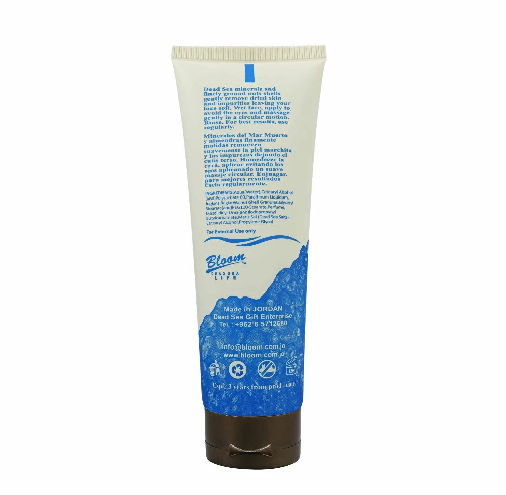 Bloom Dead Sea Face Exfoliator – Revitalize your skin with this mineral-rich scrub, designed to cleanse, smooth, and renew your complexion.