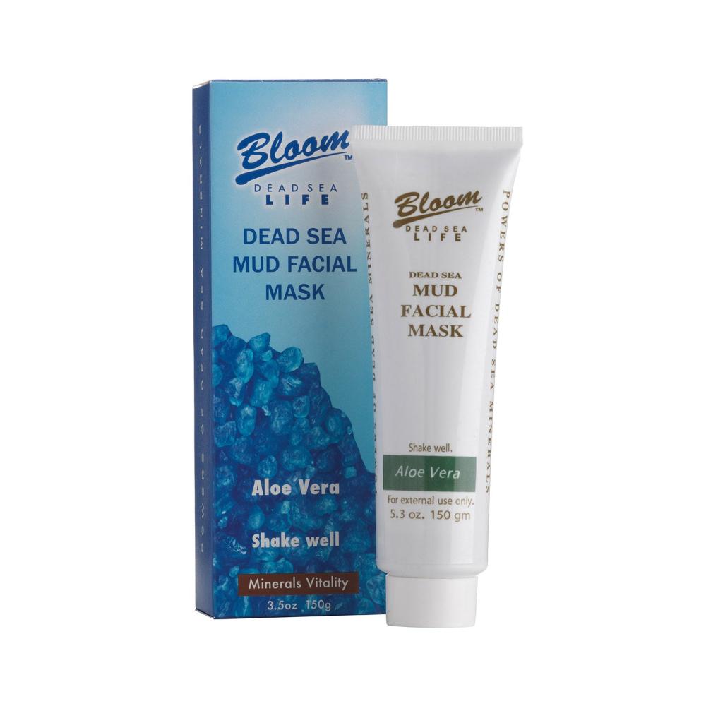 Bloom Dead Sea Mud Facial Mask – A deep-cleansing facial mask enriched with Dead Sea minerals to detoxify, purify, and nourish your skin for a radiant glow.