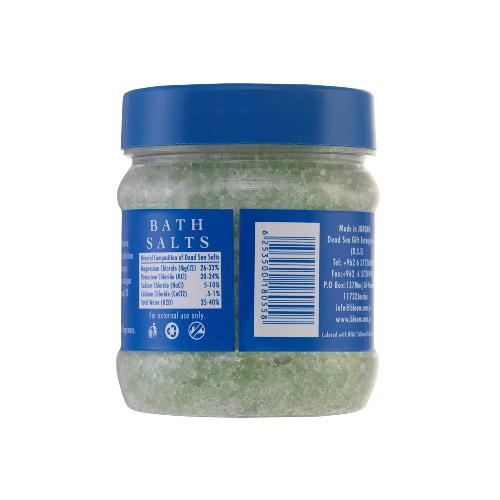 Green Menthol Dead Sea Bath Salt Jar, designed to calm your senses and nourish your skin with a refreshing, mineral-packed soak