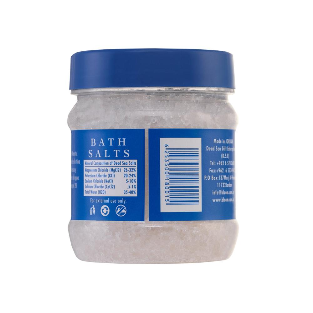 Bloom White Organic Bath Salt Jar – A luxurious bath treatment made with pure organic salts to detoxify, relax, and revitalize your body and mind.